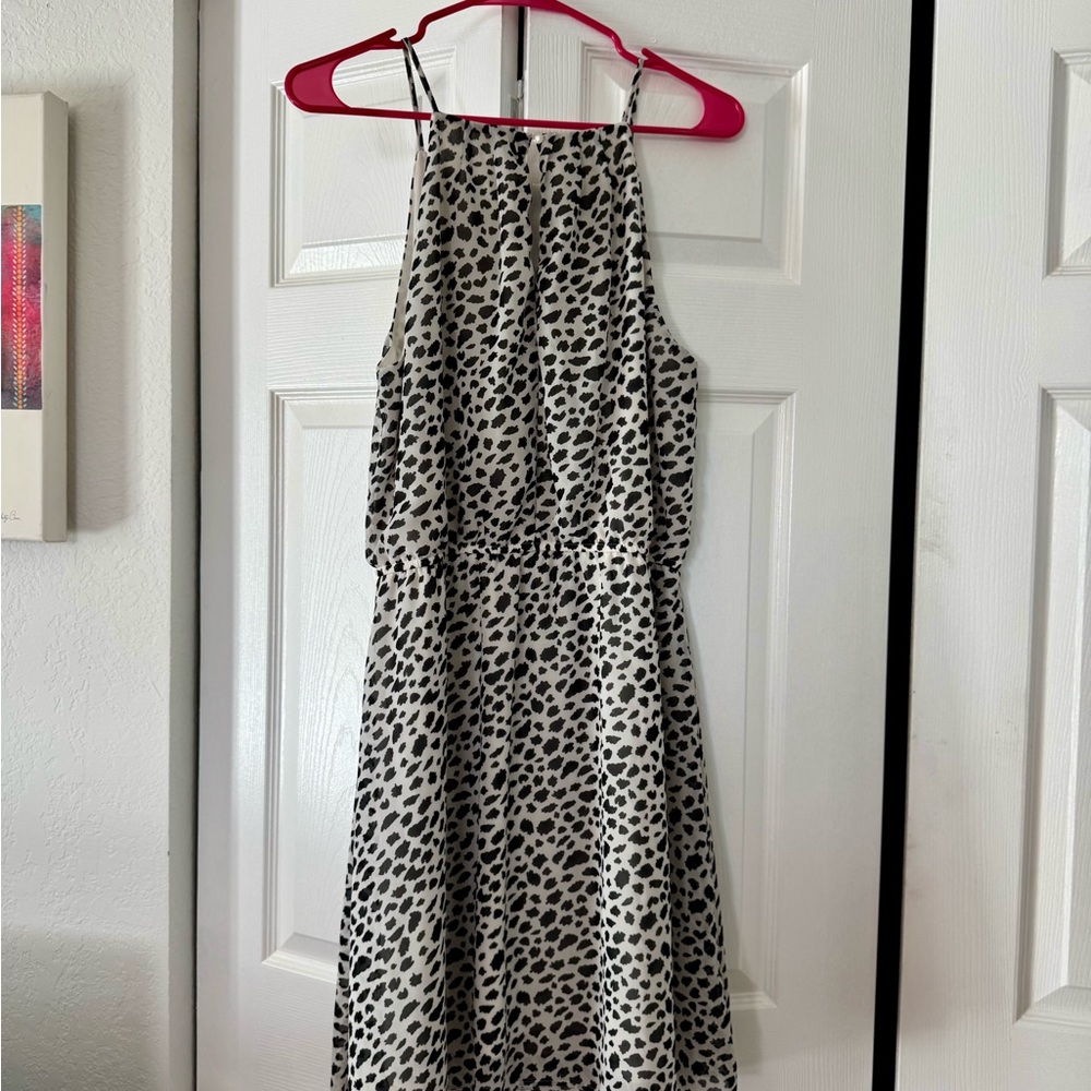 Maurices Black and White Spotted Dress